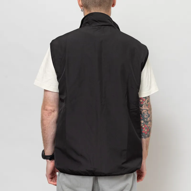 Gramicci Thermal Fleece Reversible Vest Chartreuse Stripe-4