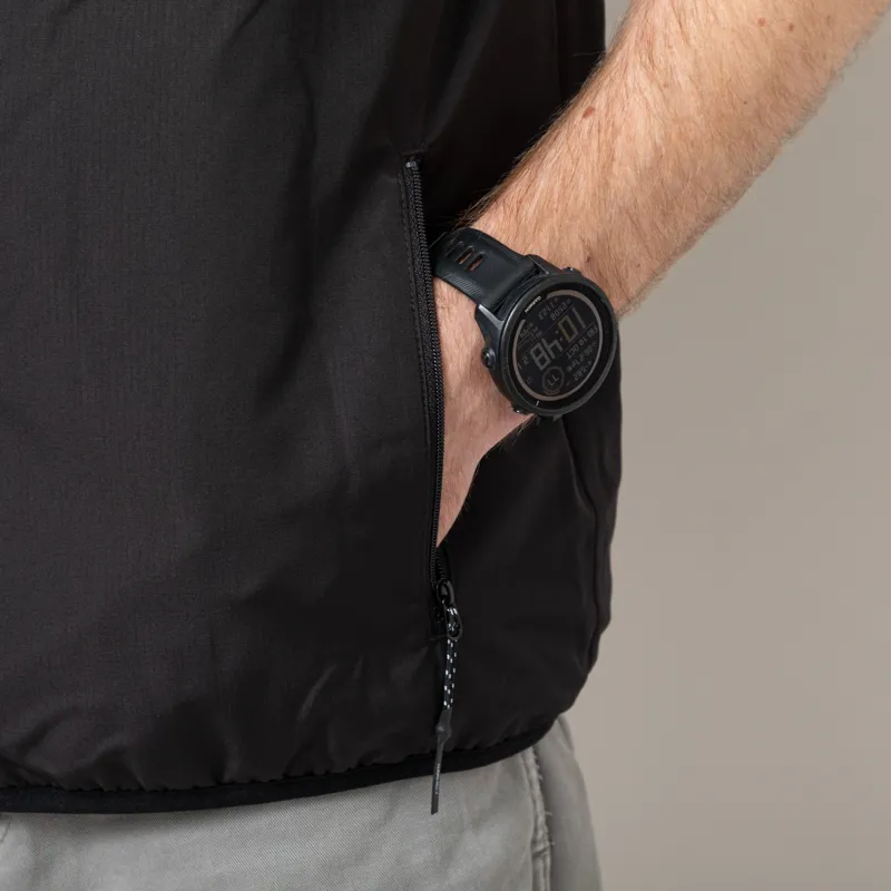 Gramicci Thermal Fleece Reversible Vest Chartreuse Stripe-11