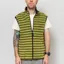 Gramicci Thermal Fleece Reversible Vest Chartreuse Stripe