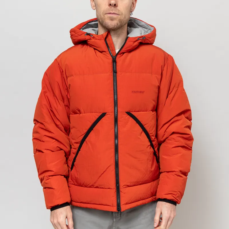 Gramicci Down Puffer Hooded Jacket Burnt Red