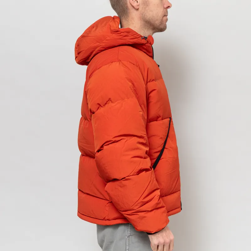 Gramicci Down Puffer Hooded Jacket Burnt Red-4
