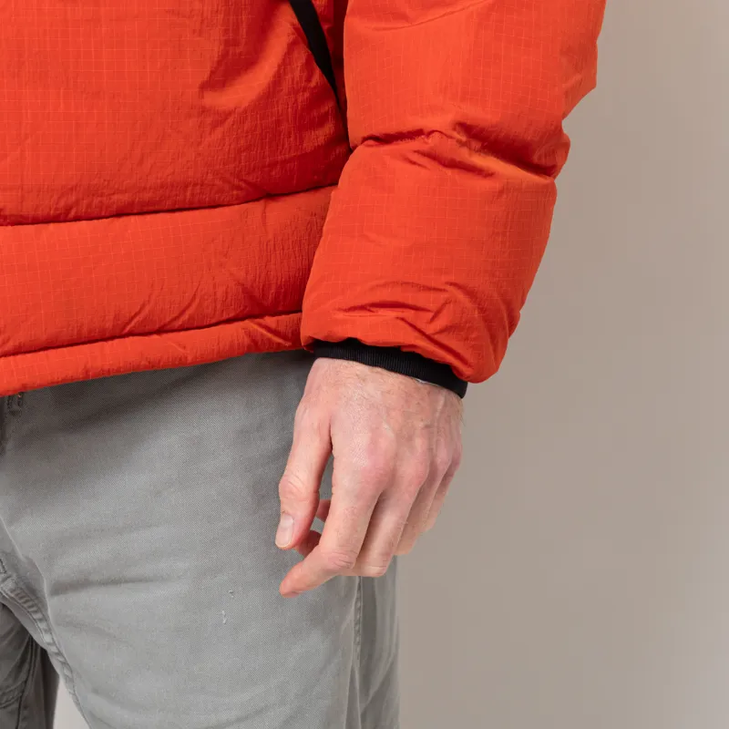 Gramicci Down Puffer Hooded Jacket Burnt Red-12