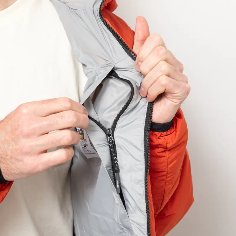 Gramicci Down Puffer Hooded Jacket Burnt Red-8