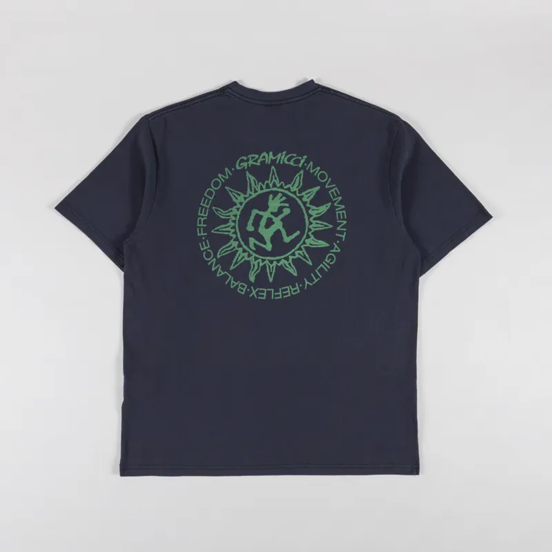 Gramicci Sun T Shirt Navy Pigment