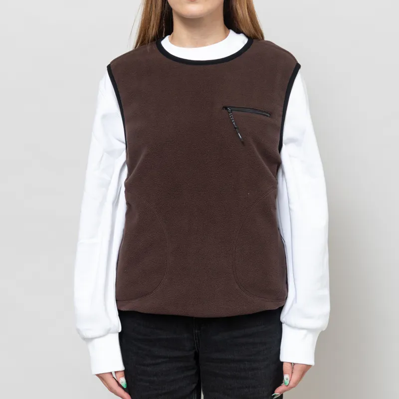 Gramicci Womens Thermal Fleece Pullover Tobacco