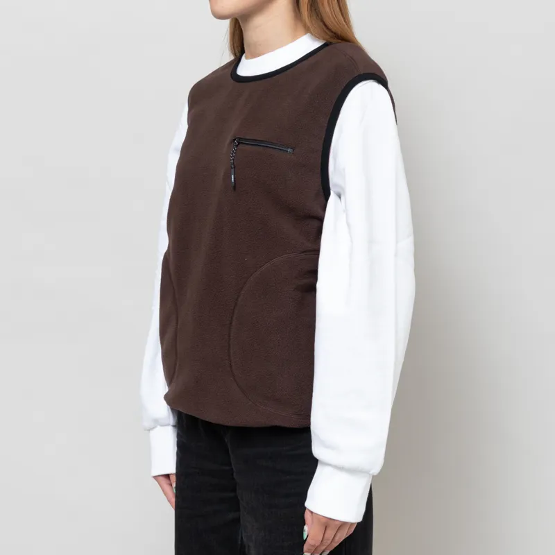 Gramicci Womens Thermal Fleece Pullover Tobacco-1