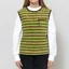 Gramicci Womens Thermal Fleece Pullover Chartreuse Stripe