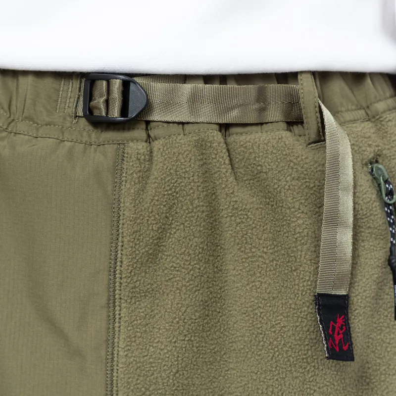 Gramicci Womens Thermal Fleece Patch Skirt Olive-9