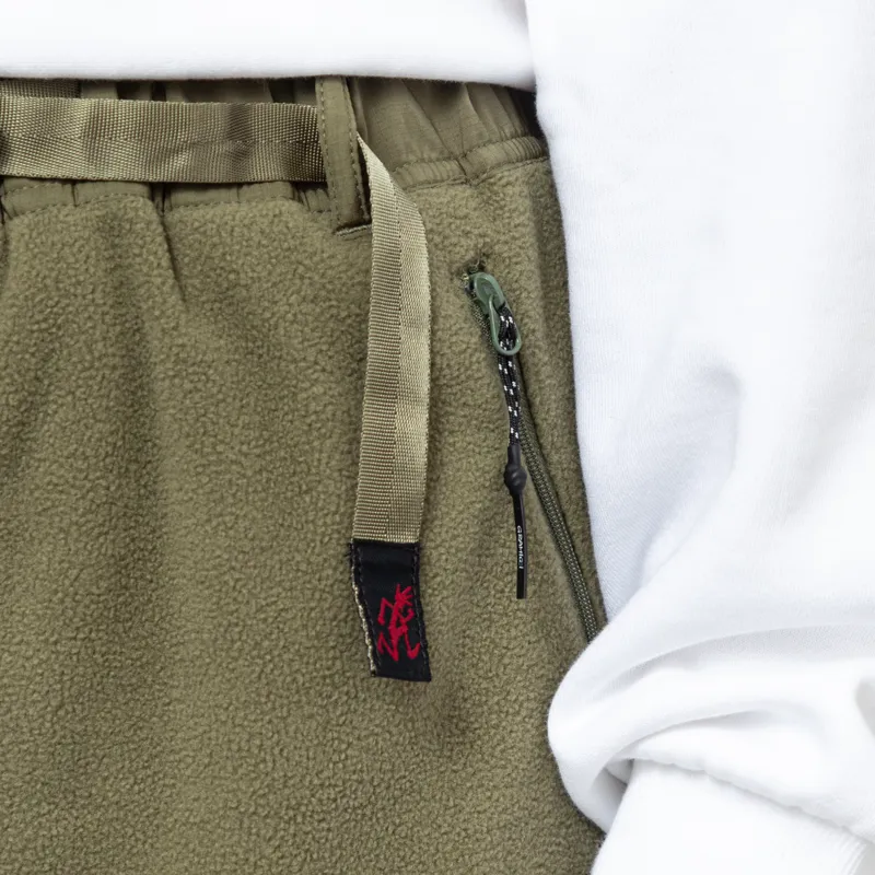 Gramicci Womens Thermal Fleece Patch Skirt Olive-6