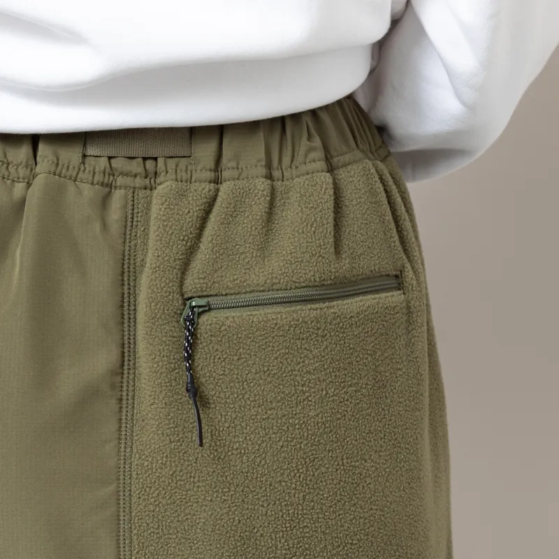 Gramicci Womens Thermal Fleece Patch Skirt Olive-7