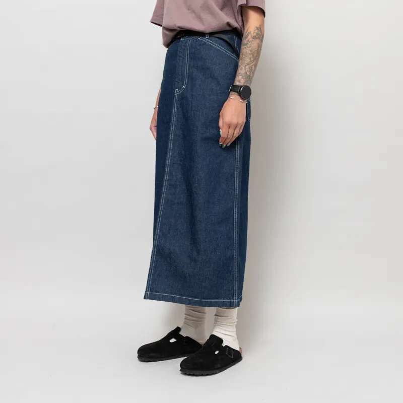 Gramicci Womens Sutter Denim Skirt Rinsed Indigo-1