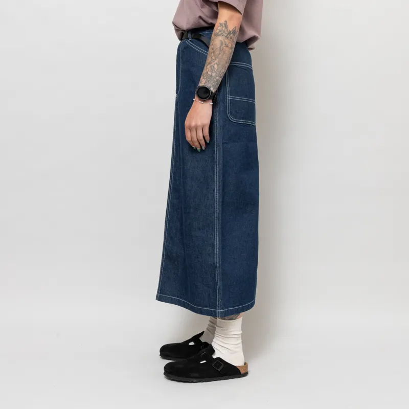 Gramicci Womens Sutter Denim Skirt Rinsed Indigo-2