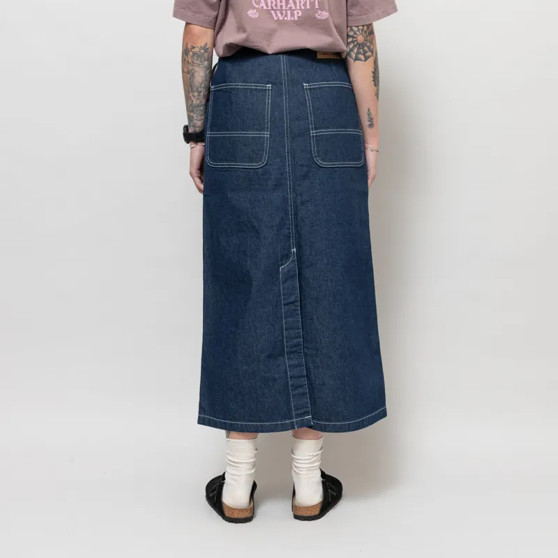 Gramicci Womens Sutter Denim Skirt Rinsed Indigo-3