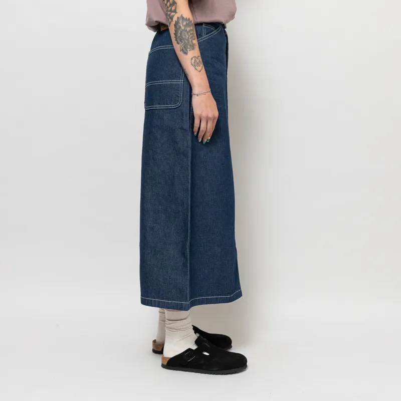 Gramicci Womens Sutter Denim Skirt Rinsed Indigo-4