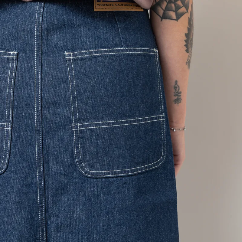 Gramicci Womens Sutter Denim Skirt Rinsed Indigo-10