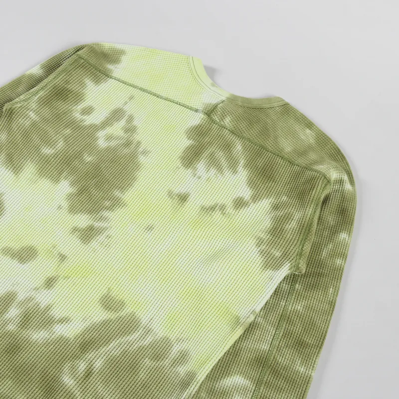 Gramicci Waffle Crew Pullover Jade Tie-Dye-3