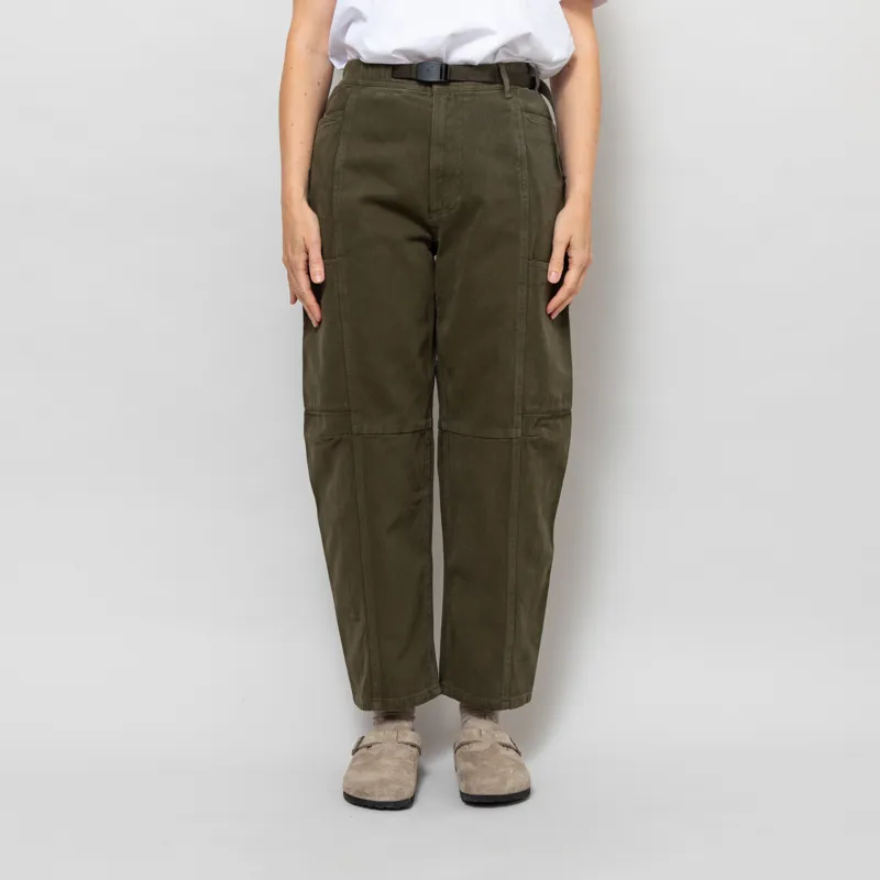 Gramicci Womens Brushed Winter Twill Voyager Pants Deep Olive