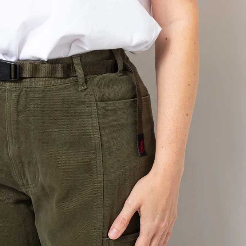 Gramicci Womens Brushed Winter Twill Voyager Pants Deep Olive-7