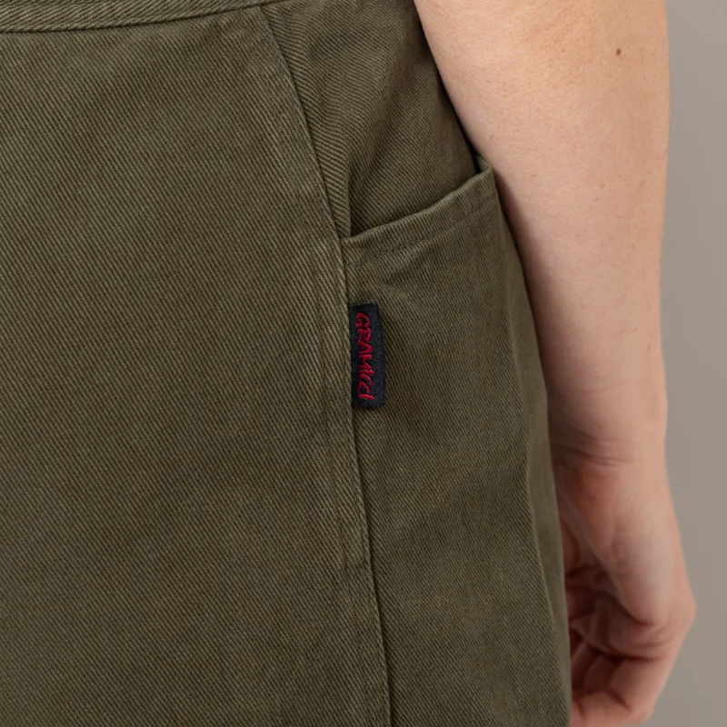 Gramicci Womens Brushed Winter Twill Voyager Pants Deep Olive-11