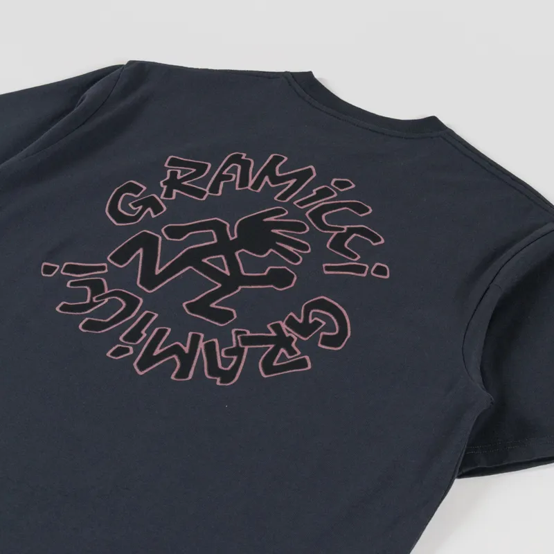 Gramicci Running Man T Shirt Vintage Black-2