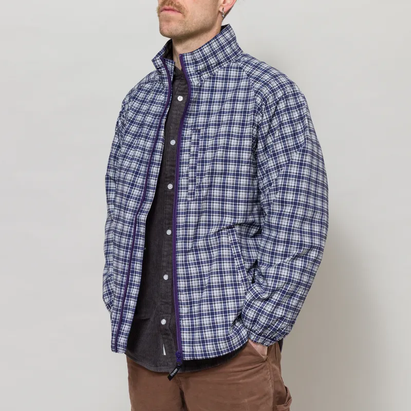 Gramicci Checkered Shell Jacket Navy Check-1