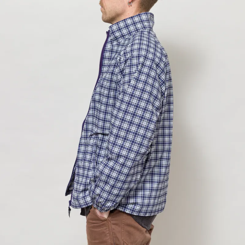 Gramicci Checkered Shell Jacket Navy Check-2