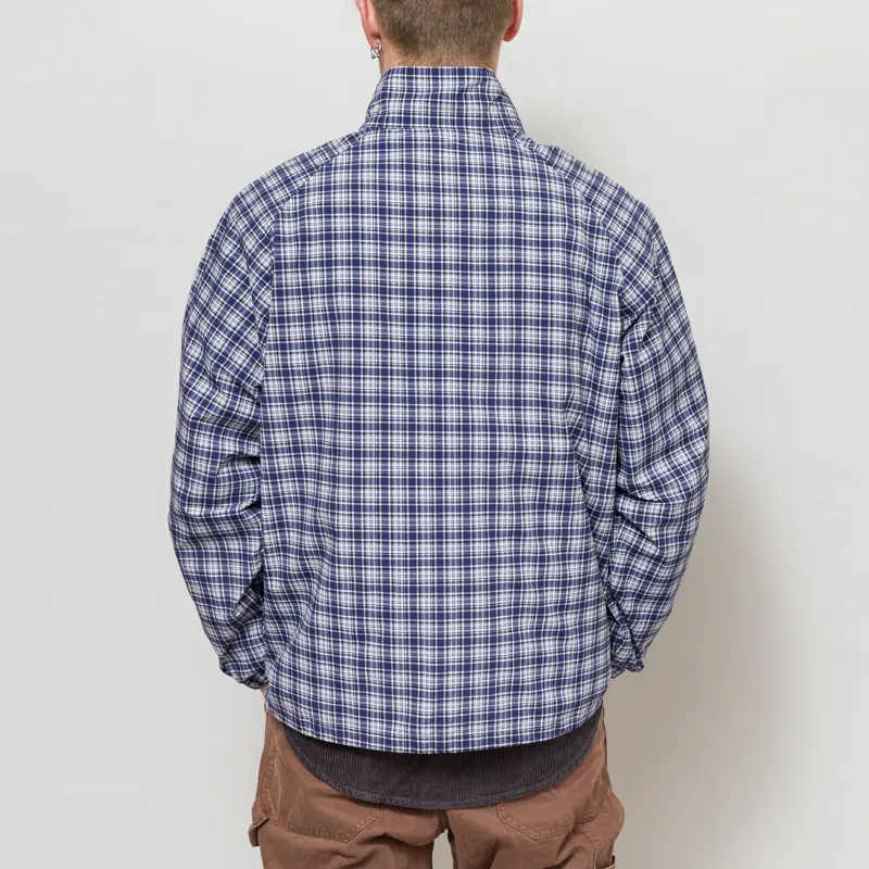 Gramicci Checkered Shell Jacket Navy Check-3