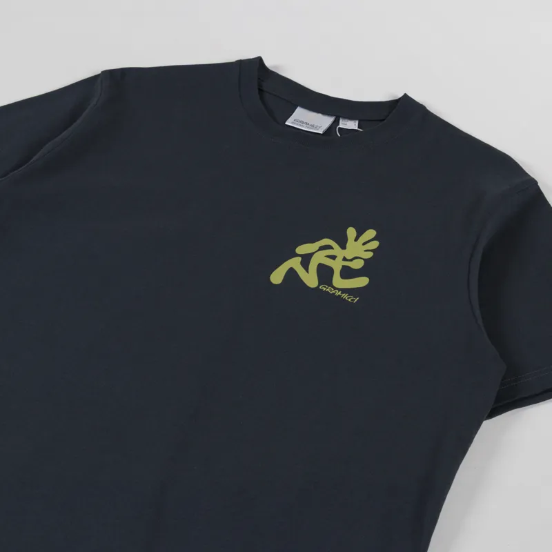 Gramicci Running Man T Shirt Vintage Black-3