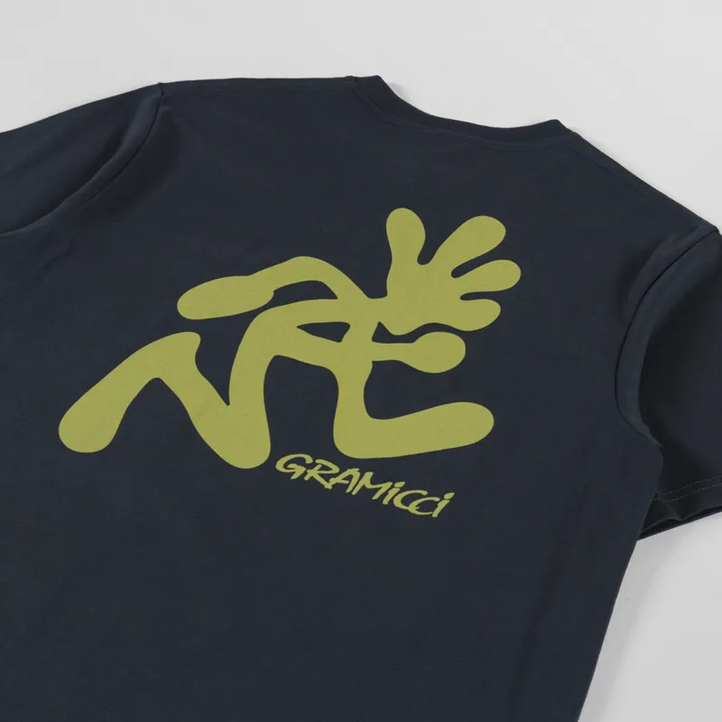 Gramicci Running Man T Shirt Vintage Black-2