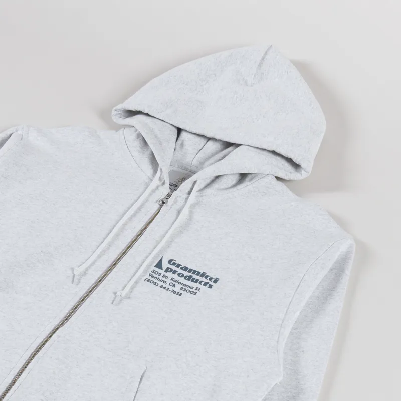 Gramicci G-Sail Zip Hooded Sweatshirt Heather Ash-3