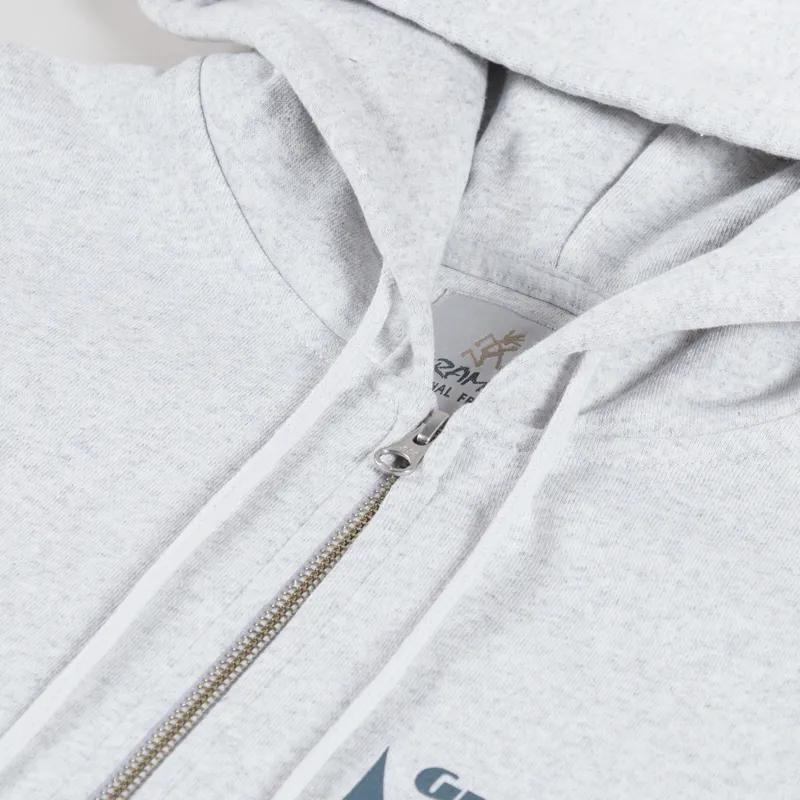 Gramicci G-Sail Zip Hooded Sweatshirt Heather Ash-5