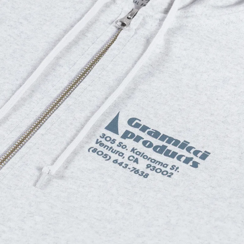 Gramicci G-Sail Zip Hooded Sweatshirt Heather Ash-6