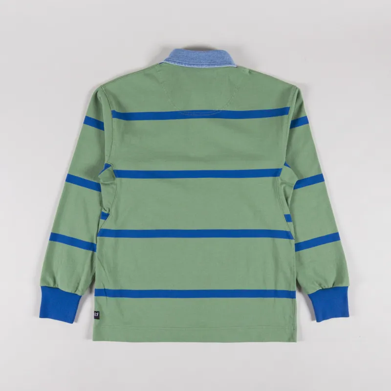 Gramicci Langdon Rugby Shirt Olive Blue-1
