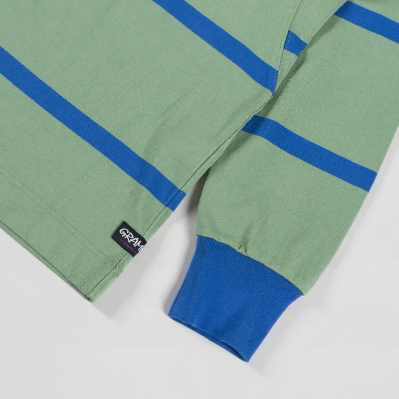 Gramicci Langdon Rugby Shirt Olive Blue-5