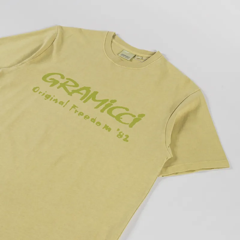 Gramicci Freedom T Shirt Sulphur Pigment-1
