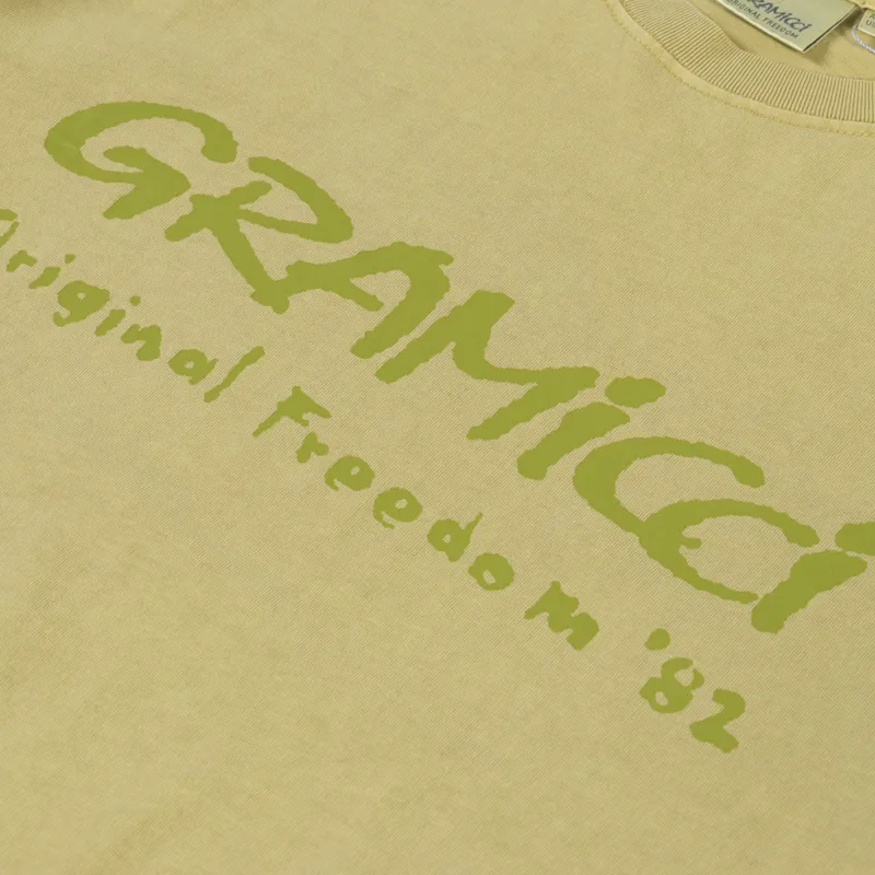 Gramicci Freedom T Shirt Sulphur Pigment-3