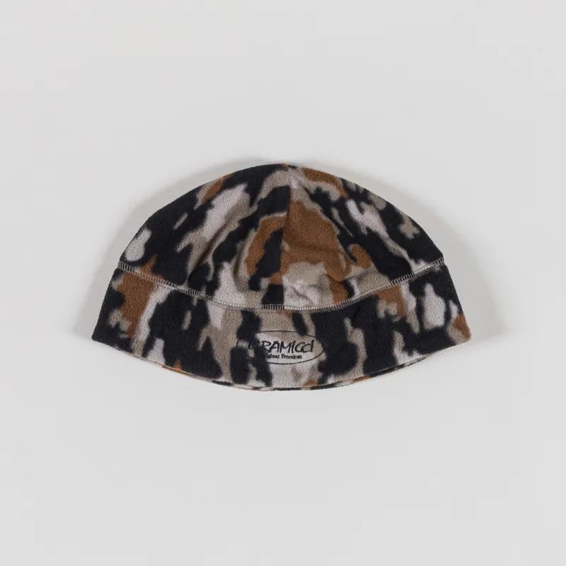 Gramicci Thermal Fleece Beanie Bark Camo