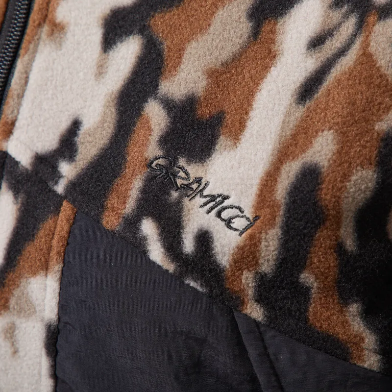Gramicci Womens Thermal Fleece Vest Bark Camo-5