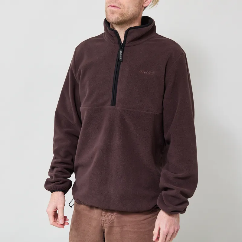 Gramicci Thermal Fleece Pullover Deep Brown-1