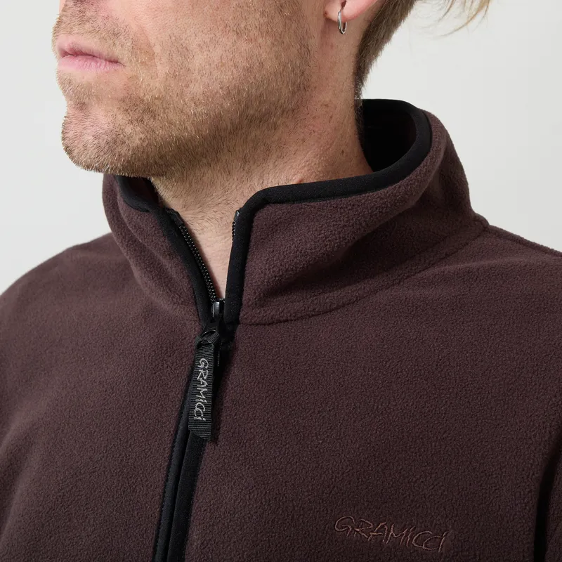Gramicci Thermal Fleece Pullover Deep Brown-4