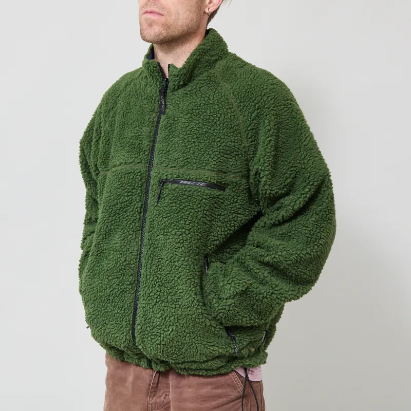 Gramicci Reversible Sherpa Jacket Olive Navy-2