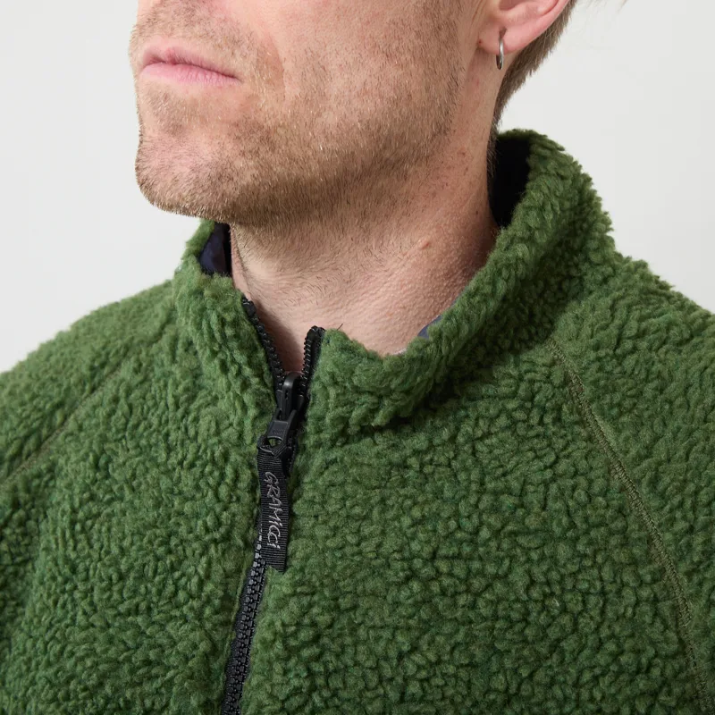 Gramicci Reversible Sherpa Jacket Olive Navy-6