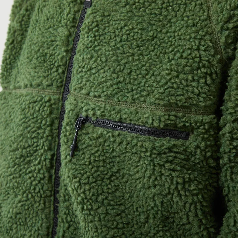 Gramicci Reversible Sherpa Jacket Olive Navy-8