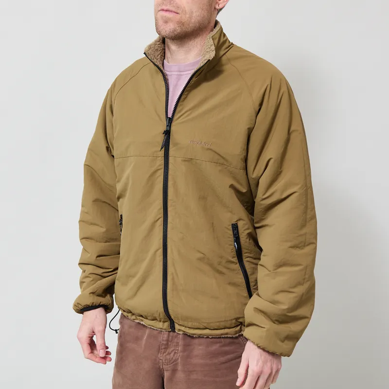 Gramicci Reversible Sherpa Jacket Beige Tan-3