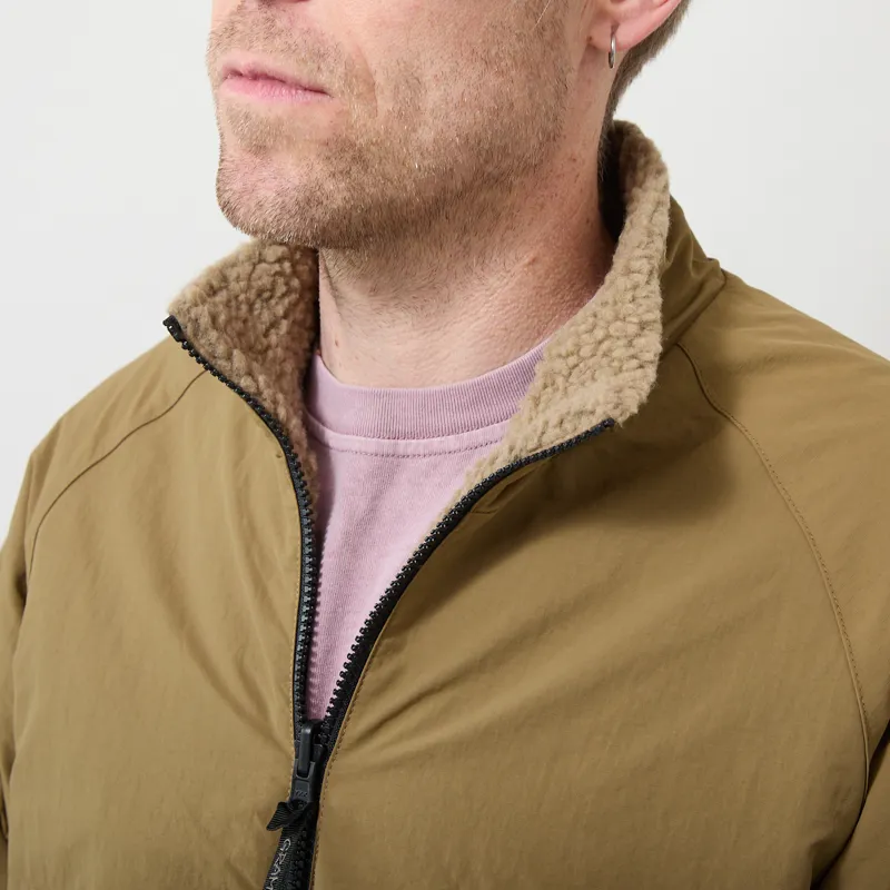 Gramicci Reversible Sherpa Jacket Beige Tan-7