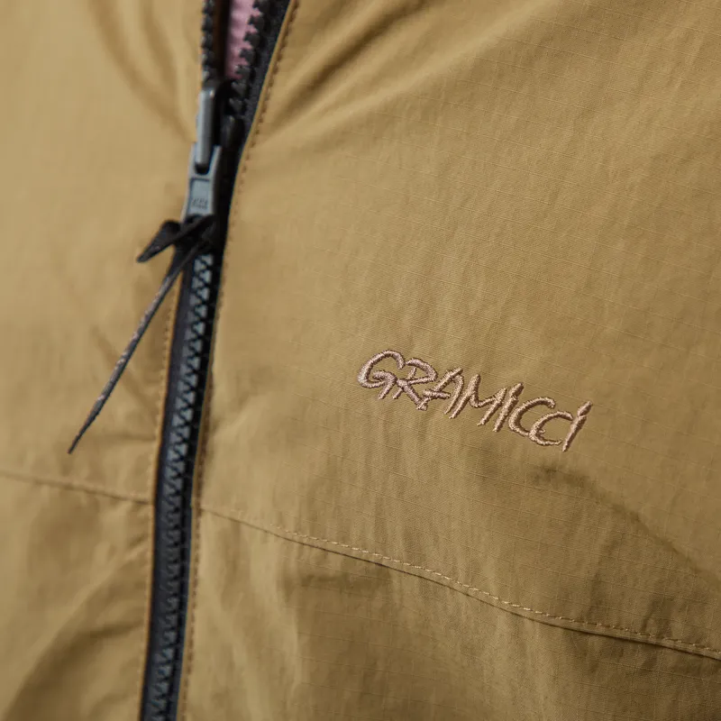 Gramicci Reversible Sherpa Jacket Beige Tan-9