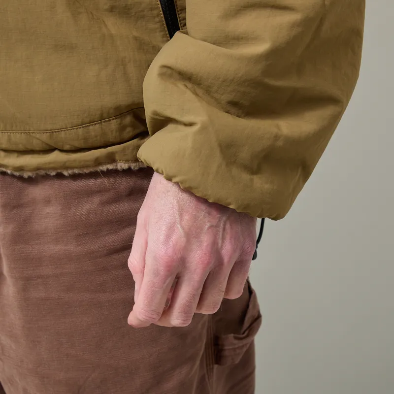 Gramicci Reversible Sherpa Jacket Beige Tan-11
