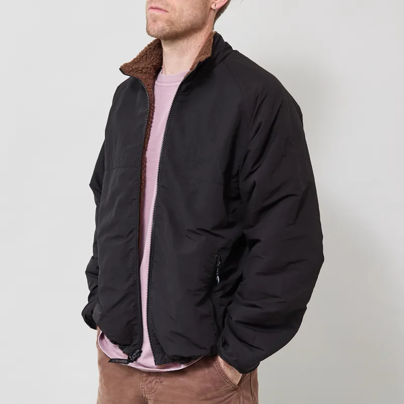 Gramicci Reversible Sherpa Jacket Dark Brown Black-3