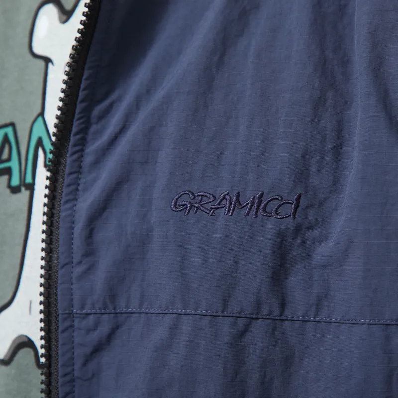Gramicci Reversible Sherpa Vest Olive Navy-9