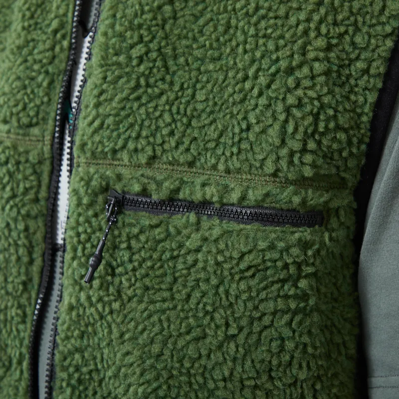 Gramicci Reversible Sherpa Vest Olive Navy-8